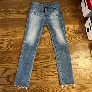 AG light wash  denim in size 25. Straight leg style